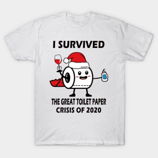 I survived the great Toilet Paper crisis of 2020 Merry Christmas T-Shirt